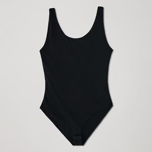 Pact Everyday Tank Bodysuit Black Capsule Wardrobe Layering Organic Cotton Small